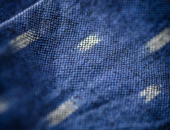 &SONS Scarves-Blue Star Dot Scarf