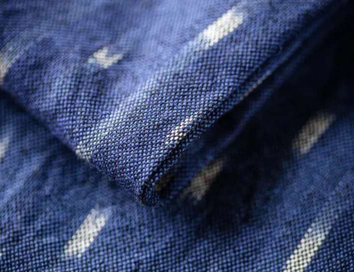 &SONS Scarves-Blue Star Dot Scarf