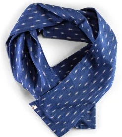 &SONS Scarves-Blue Star Dot Scarf