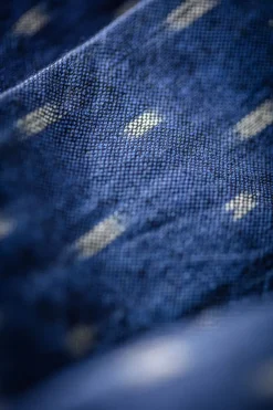 &SONS Scarves-Blue Star Dot Scarf