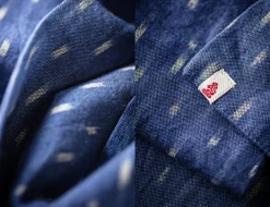 &SONS Scarves-Blue Star Dot Scarf