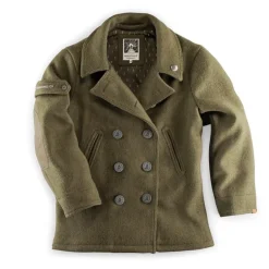 &SONS Jackets & Coats-Boardwalk Peacoat Army Green