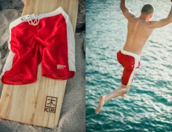 &SONS Bottoms & Shorts-Bodhi Boardshorts Red
