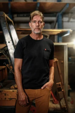 &SONS Tops-Boxer Pocket T-Shirt Black