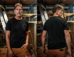 &SONS Tops-Boxer Pocket T-Shirt Black