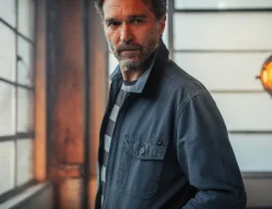 &SONS Jackets & Coats-Cab Coat Churchill Blue