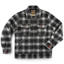 &SONS Jackets & Coats-Cab Coat Grey Check
