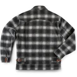 &SONS Jackets & Coats-Cab Coat Grey Check