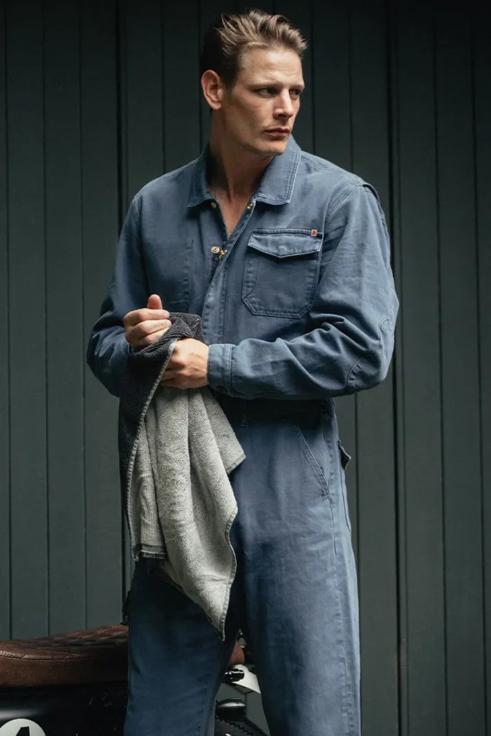&SONS Bottoms & Shorts-Churchill Coveralls Dark Denim