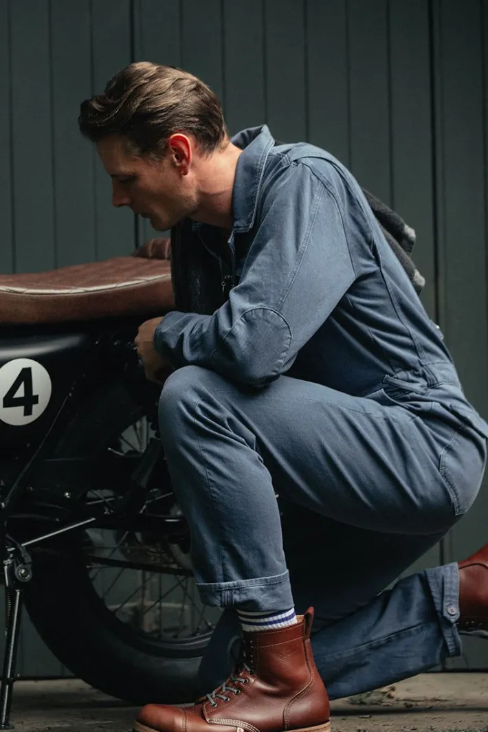 &SONS Bottoms & Shorts-Churchill Coveralls Dark Denim