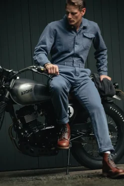 &SONS Bottoms & Shorts-Churchill Coveralls Dark Denim