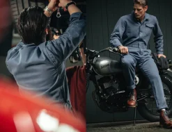 &SONS Bottoms & Shorts-Churchill Coveralls Dark Denim