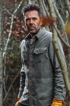 &SONS Tops-Cloud Shirt Grey