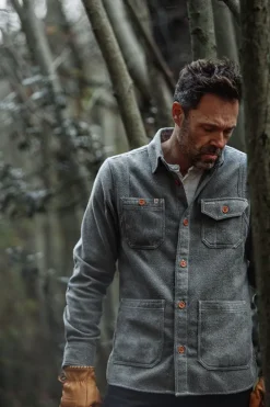 &SONS Tops-Cloud Shirt Grey