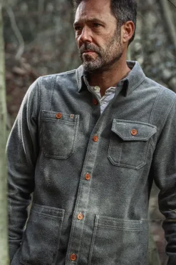 &SONS Tops-Cloud Shirt Grey