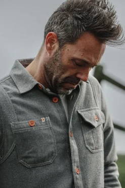 &SONS Tops-Cloud Shirt Grey