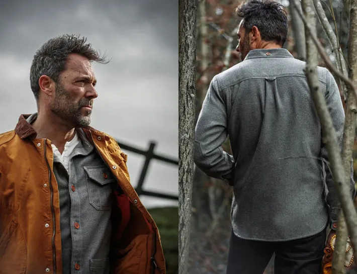 &SONS Tops-Cloud Shirt Grey