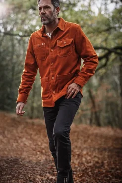 &SONS Tops-Cloud Shirt Rust