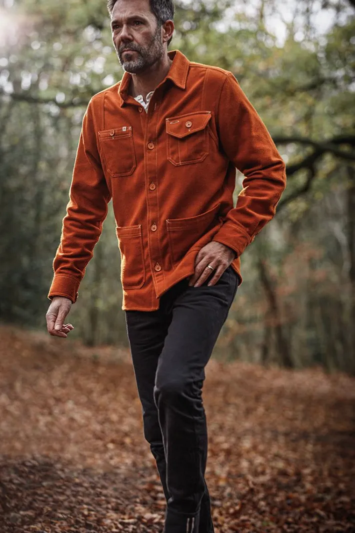 &SONS Tops-Cloud Shirt Rust