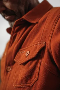 &SONS Tops-Cloud Shirt Rust