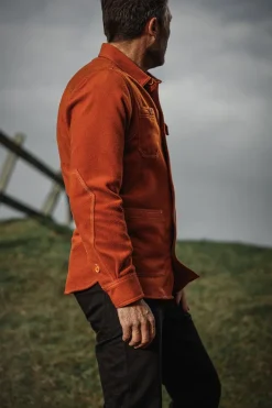 &SONS Tops-Cloud Shirt Rust