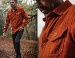 &SONS Tops-Cloud Shirt Rust