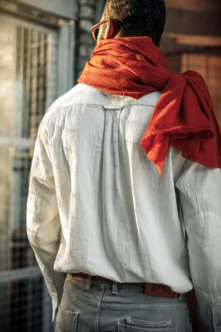 &SONS Tops-Coast Long Sleeve Shirt Off-White