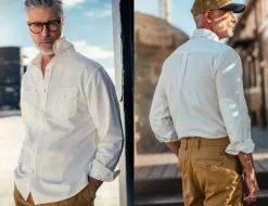 &SONS Tops-Coast Long Sleeve Shirt Off-White