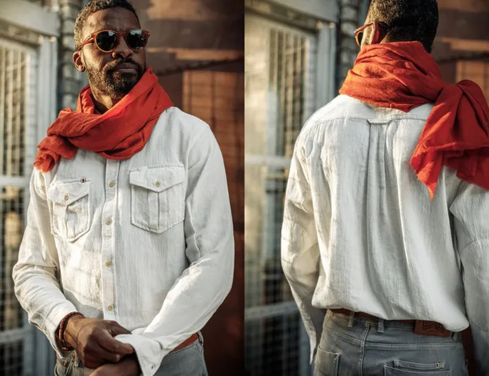 &SONS Tops-Coast Long Sleeve Shirt Off-White