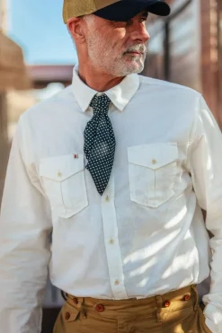 &SONS Tops-Coast Long Sleeve Shirt Off-White