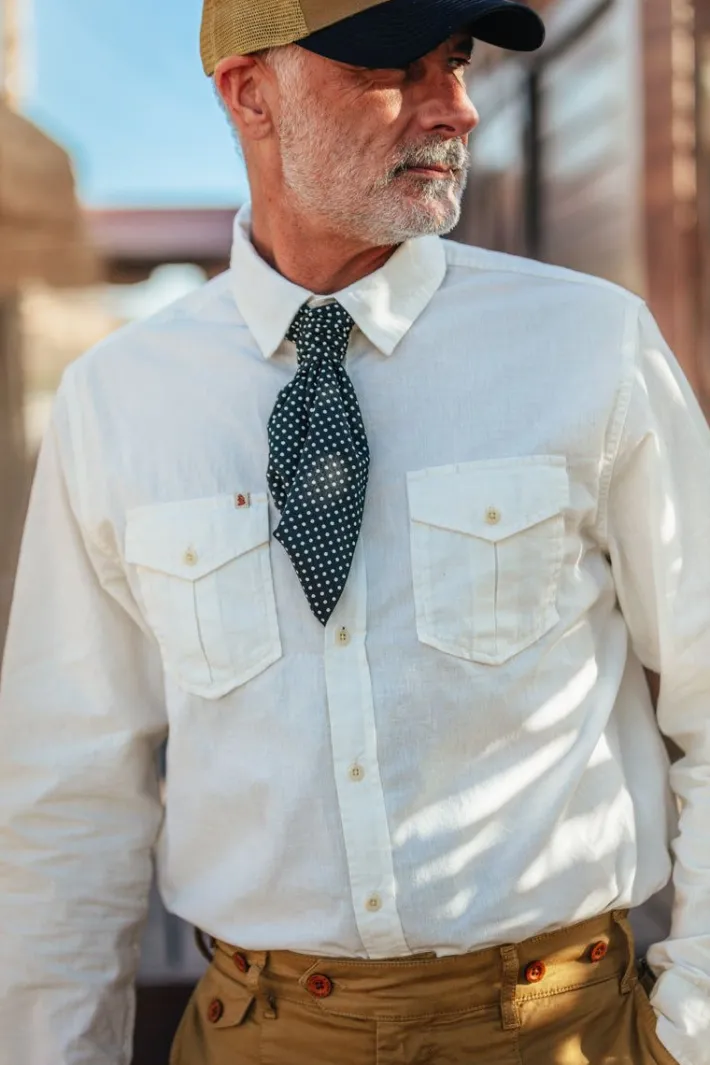 &SONS Tops-Coast Long Sleeve Shirt Off-White