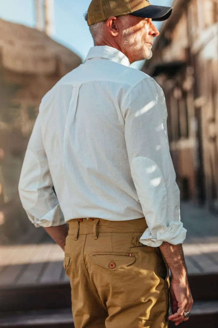 &SONS Tops-Coast Long Sleeve Shirt Off-White