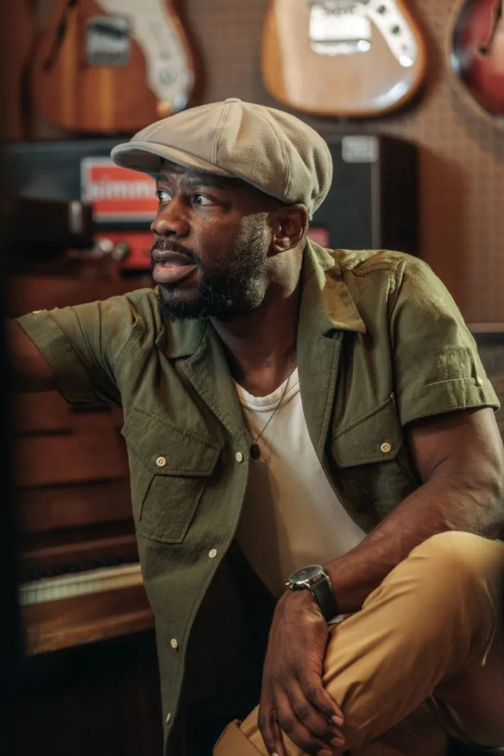 &SONS Tops-Coast Shirt Army Green