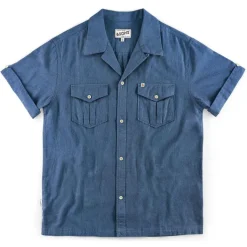 &SONS Tops-Coast Shirt Navy