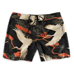 &SONS Bottoms & Shorts-Crown Swim Shorts Black
