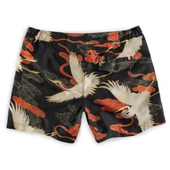 &SONS Bottoms & Shorts-Crown Swim Shorts Black