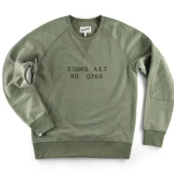 &SONS Jackets & Coats-Deck Sweatshirt Surplus Green