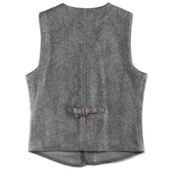 &SONS Knitwear-Drifter Wool Waistcoat Grey
