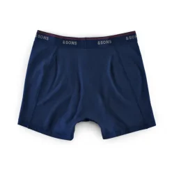 &SONS Tops-Essentials Boxer Shorts Indigo