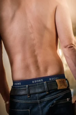 &SONS Tops-Essentials Boxer Shorts Indigo