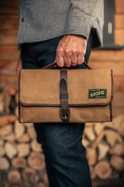 &SONS Essentials-Essentials Toilet Bag Tan