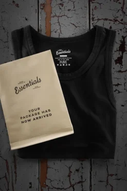 &SONS Tops-Essentials Vest Black