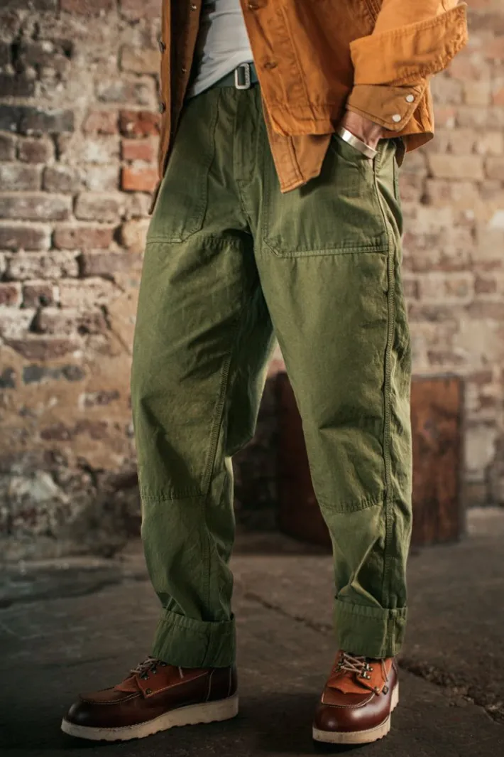 &SONS Bottoms & Shorts-Fatigue Pant Army Green