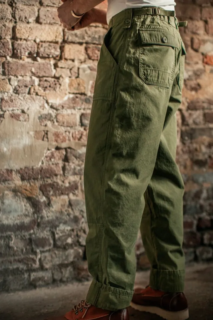 &SONS Bottoms & Shorts-Fatigue Pant Army Green