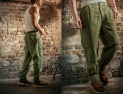&SONS Bottoms & Shorts-Fatigue Pant Army Green