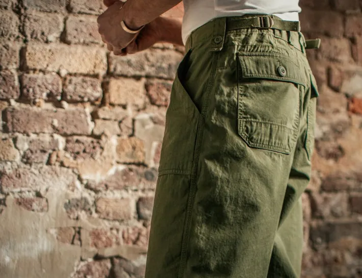&SONS Bottoms & Shorts-Fatigue Pant Army Green
