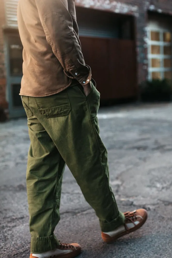 &SONS Bottoms & Shorts-Fatigue Pant Army Green