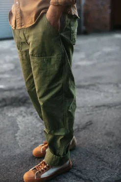 &SONS Bottoms & Shorts-Fatigue Pant Army Green