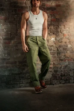 &SONS Bottoms & Shorts-Fatigue Pant Army Green