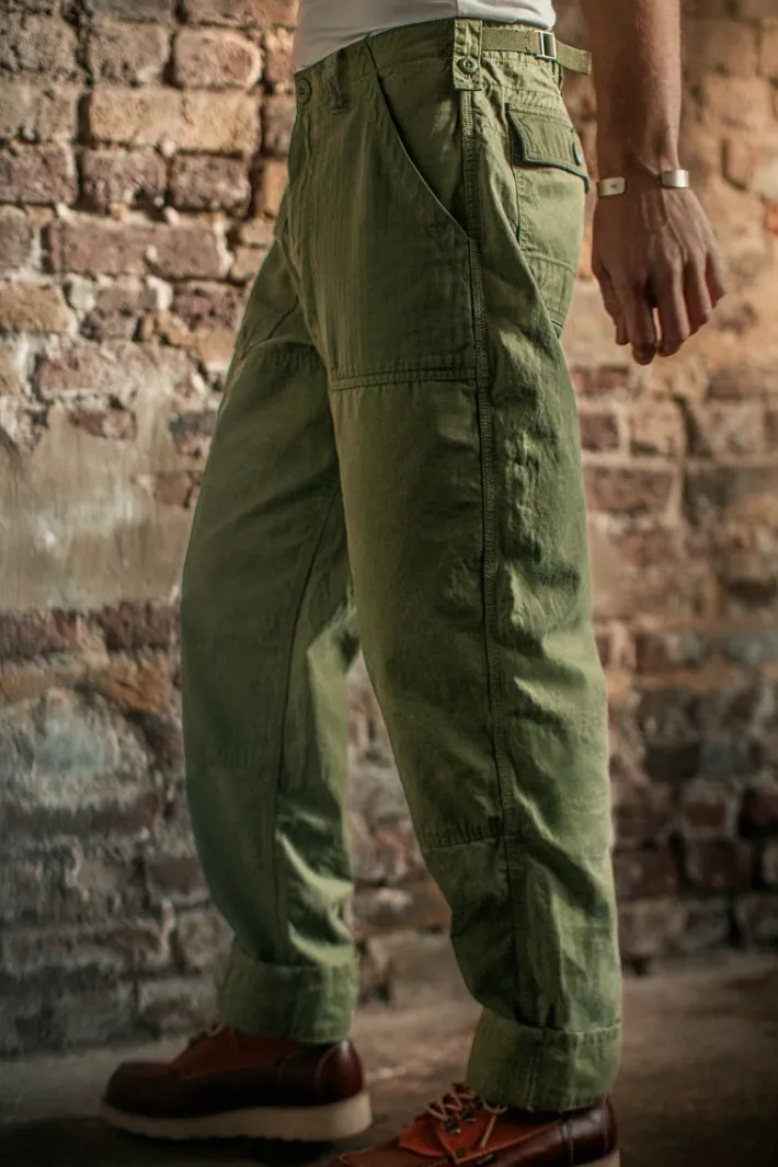 &SONS Bottoms & Shorts-Fatigue Pant Army Green